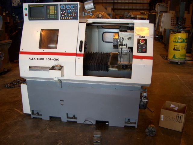 ALEX-TECH ANL-108, 9.5" SW, 4"-X, 9.5"-Z, 1.5" BAR CAP., 7.5/10 HP, 4000 RPM, 1989