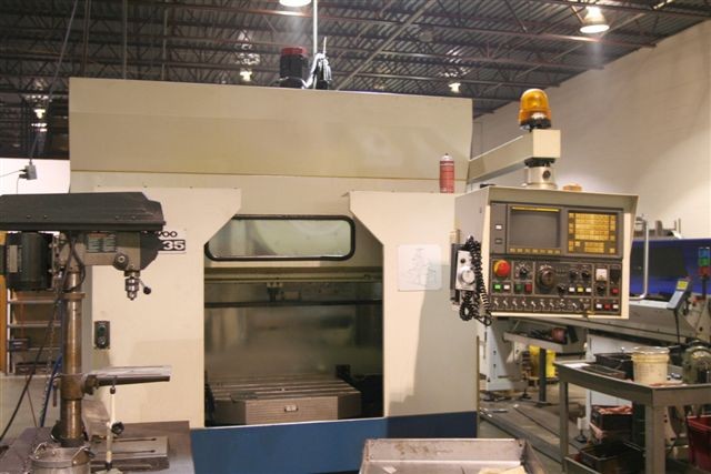 DAEWOO ACE V-35, 25" x 17" DUAL PALLET, 22"-X, 15.75"-Y, 18"-Z, 40 TAPER, 16 ATC, FANUC 0M CTRL, 1994