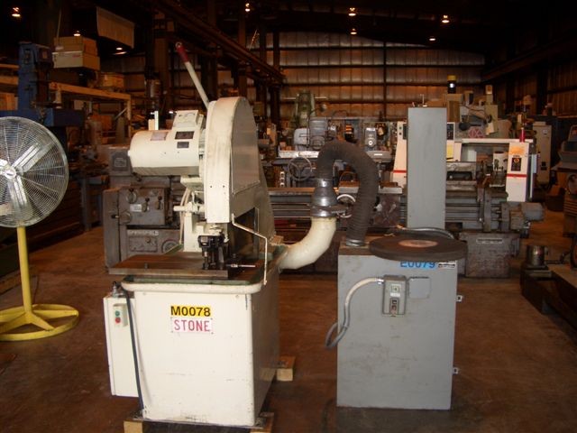 24" STONE, MDL M-160, 2150 RPM, 15 HP, DUST COLLECTOR, HAND FEED