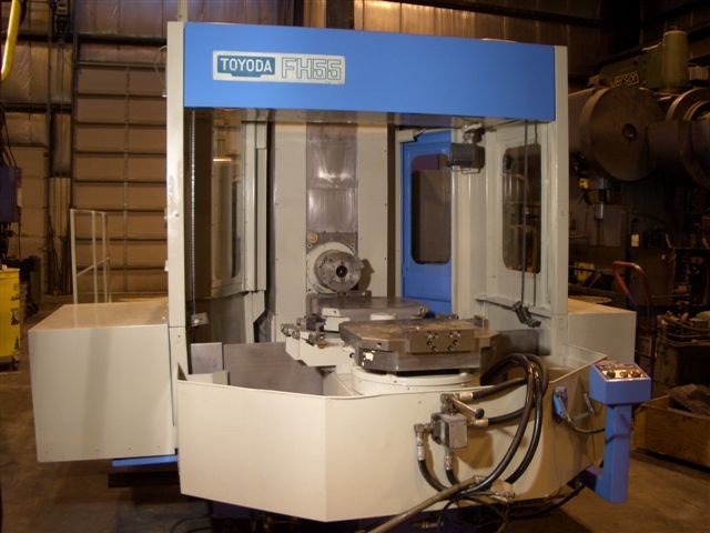 TOYODA FH-55, 21.7" PALLETS, 28 x 28 x 21 TRVLS, 8,000 RPM, 48 ATC, 1 DEG., 50 TAPER, COOLANT THRU TOOL, 1990