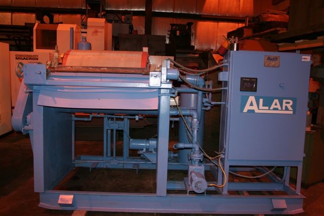 ALAR ROTARY DRUM PRE-COAT VACUUM FILTER, MDL 230, 2' DIA x 3' FACE DRUM