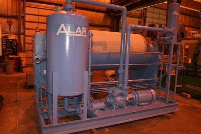 ALAR ROTARY DRUM PRE-COAT VACUUM FILTER, MDL 360, 3' DIA x 6' FACE DRUM