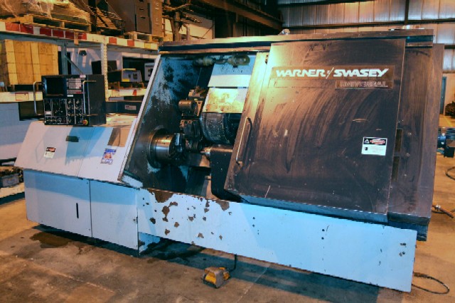 W & S MDL WSU-12, 15" SWOC 26" SWOB, 40" BC, 3" BAR CAP., 3.5" HOLE, 3000 RPM, FANUC 6T CTRL, 1982