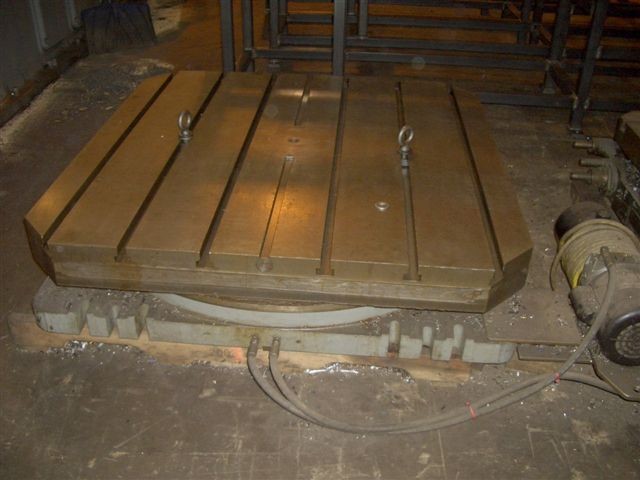 48" x 48" BULLARD, HYD., 24,000 LB. CAP., HYD CLAMPING, T-SLOTS