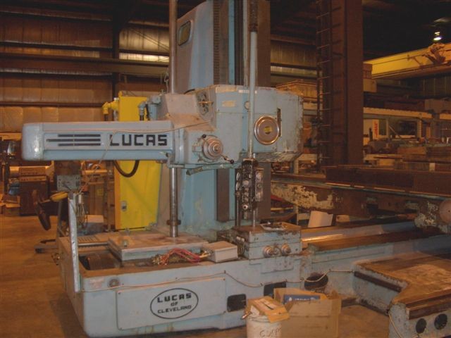 5" LUCAS MDL 542B120, 48" x 120" TBL, 72" x 108" x 60" TRVLS, 50 NMTBA TAPER, 25 HP, PENDENT CNTRL