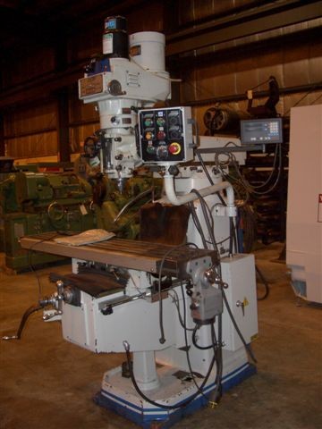 ACRA AM5V, 5 HP, 12" x 58" TBL, 42"-x, 12"-Y, 5" QUILL, 20" KNEE, #40 TAPER, 3-AXIS POWER FEED, 1998