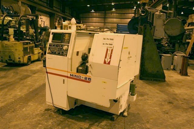 AKEBONO MINC-26 GANGSTER LATHE, NEW 1995, 10" SWING, A2-3 SPINDLE NOSE, 1" BAR CAPACITY