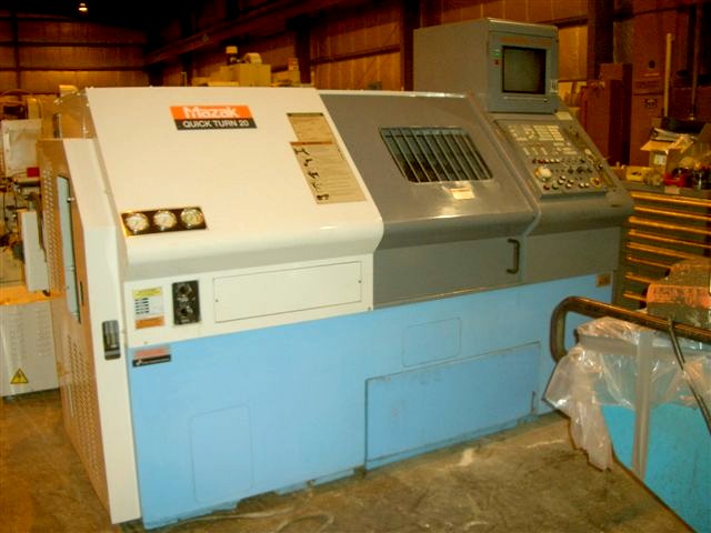 MAZAK QT-20, 17.32" SW, 10.81" TURNING DIA., 2.4" BORE, A2-6 SPDL NOSE, 7.09"-X, 20.08"-Z, 20 HP, 1997