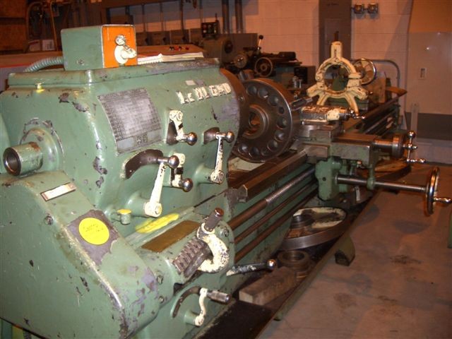 21" x 96" LEBLOND, 13.5" SWOC, 30" GAP, 3500 RPM, INCH THREADING, TAPER ATTACH., 1957