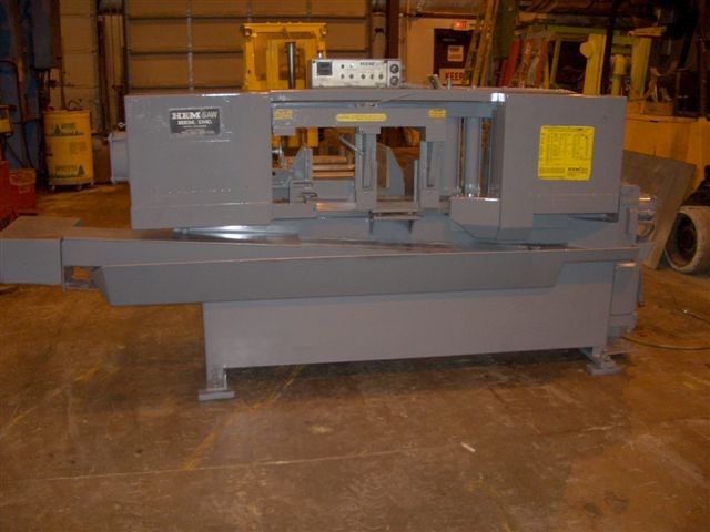 14" x 16" HEM, AUTOMATIC, 1994, DOUBLE VISE FEED, 1-1/4" BLADE, 7.5 HP,  400 FPM