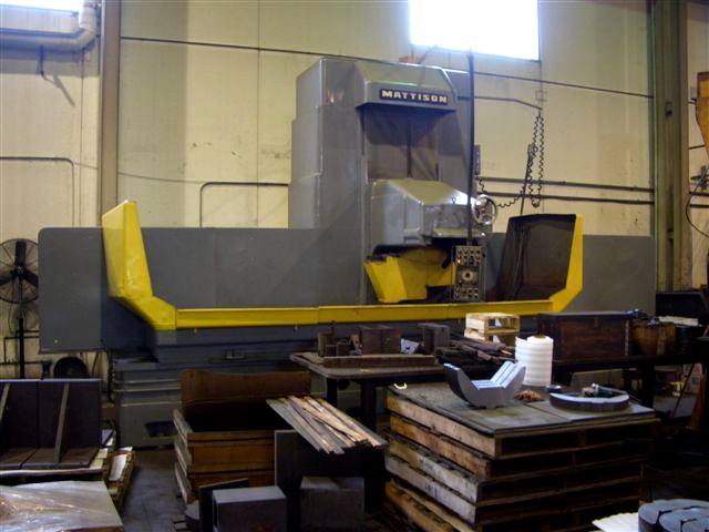 42" x 96" MATTISON, 24" HGT TO TBL,  40 HP, 1965,  INCREMENTAL DOWNFEED, ELECTROMAGNETIC CHUCK