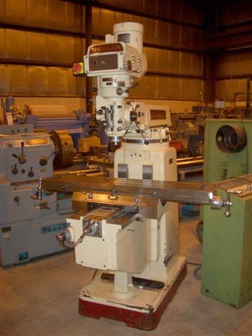 CHEVALIER FM-3VKH, 10" x 50" TBL, 32-3/4"-X, 16-1/8"-Y, 5"-QUILL, 15-1/2"-KNEE, 3 HP, R-8, 1995