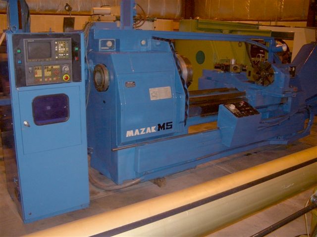 MAZAK M-5, 24" SW, 60" CC, 6" BORE, 400 IPM RAPIDS, FANUC OM CTRL 30 HP, 1983