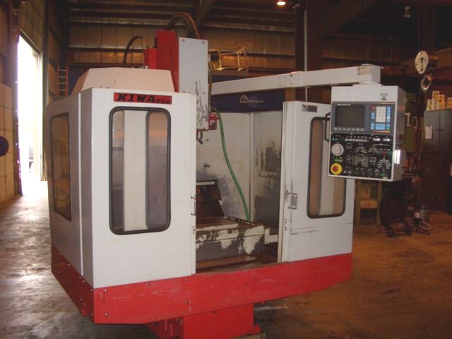 KIWA 510, 16" x 28" TBL, 20"-X, 16"-Y, 18"-Z, 6000 RPM, CAT 40, 16 ATC, FANUC 0-M