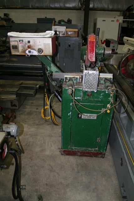 14" W F WELLS CHS350SA, PNEUMATIC VISE & FEED ON BLADE, 1974