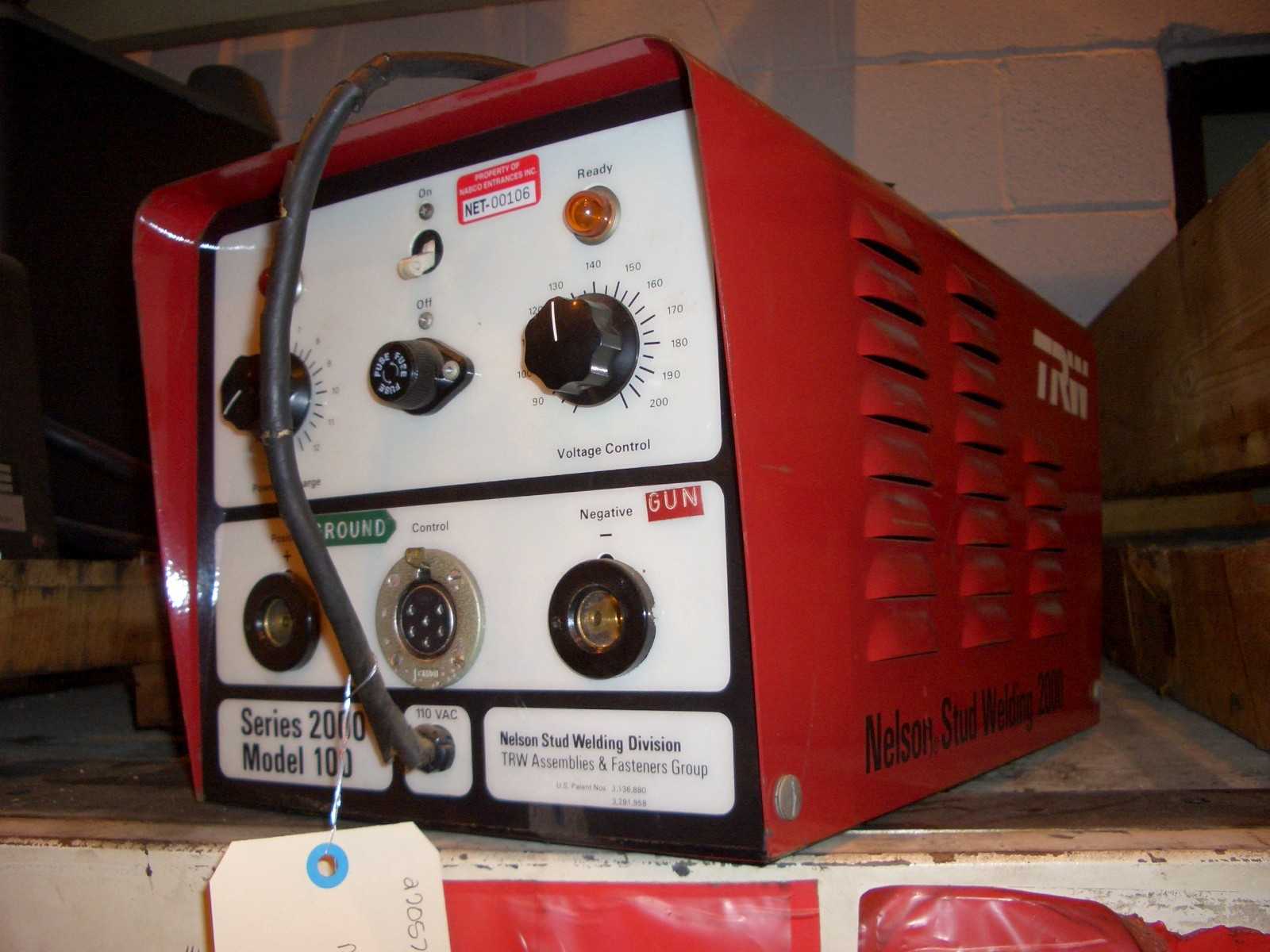 NELSON MDL NSA-80A, 2000 SERIES, 1/4&quot MAX. STUD SIZE, 90-200 VOLTAGE CTRL, PISTOL SHAPED WELDING GUN