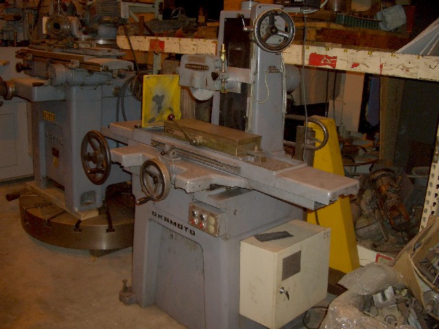 6" X 18", OKAMOTO, NO. PFG-450, 1985, MAGNETIC CHUCK,