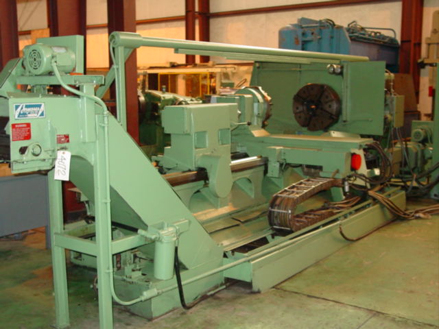 LODGE & SHIPLEY PROFITURN #40, 12.5" BORE, 33" CARRIAGE, 96" BC, 40 HP, CHIP CONVEYOR, 1970