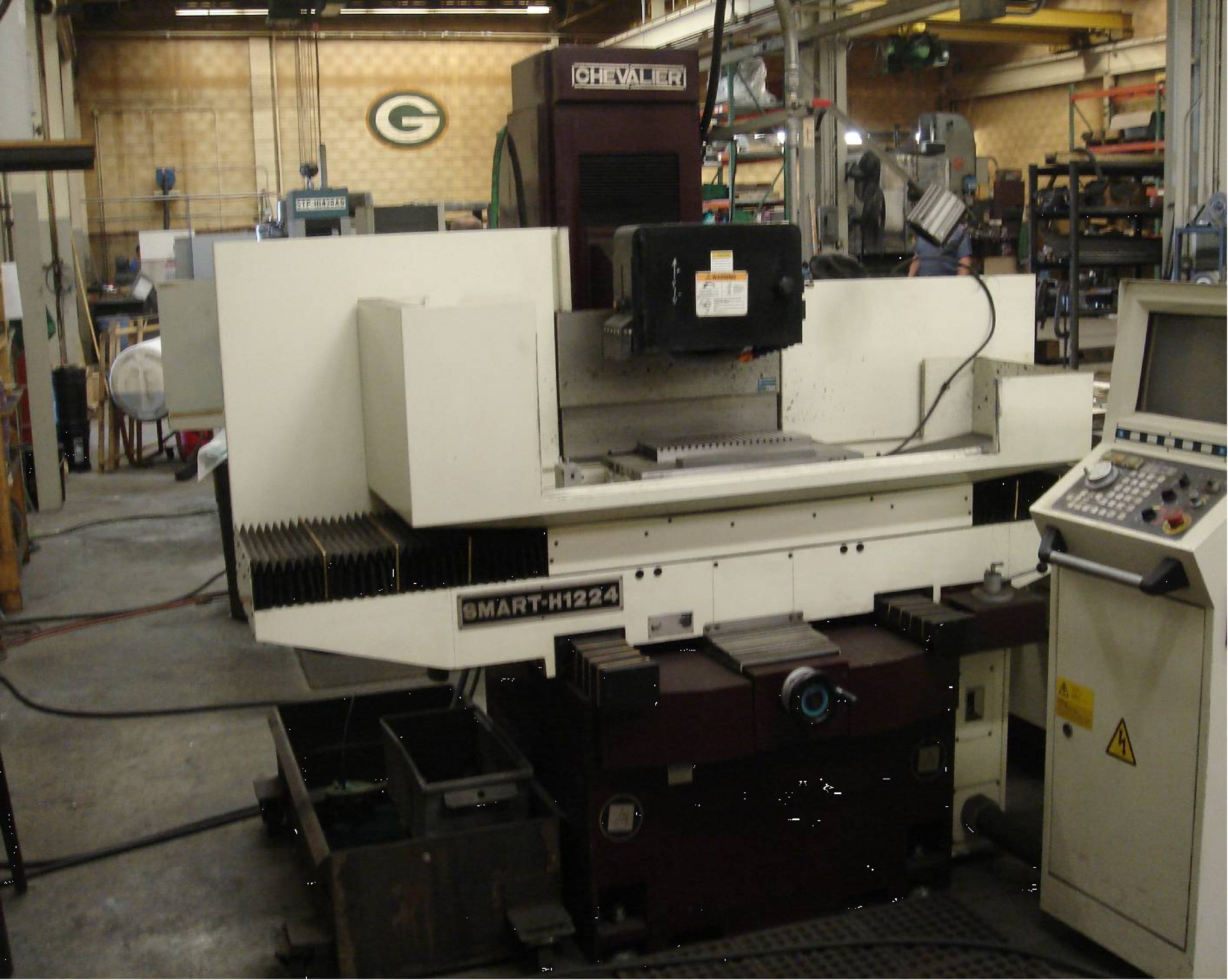CHEVALIER H1224, 14" x 2" x 5" WHEEL, 7.5 HP, 2 CONTROLLED CNC AXES, DRESSER, ELECTRIC CHUCK, 2000