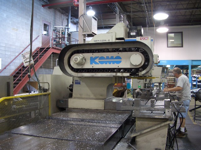 KOMO VMC-144, 3-AXIS, 10,000 RPM, 7.5 HP, CAT 40, FANUC CTRL, 144"-X, 20"-Y, 15"-Z, 1990