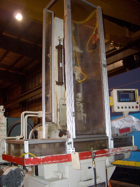 5 TON RED RING (NACHI) BROACH, NEW 1998, 17.72" STROKE, 10 HP, 850 PSI, 37.50" LENGTH, A/B PANEL VIEW CONTROL
