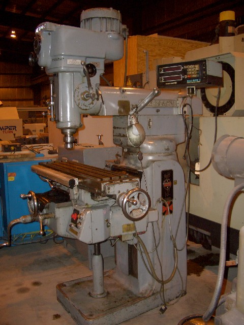 GORTON VERTICAL MILL, MODEL 1-22, 10 X 48 TABLE, 2HP, 5600 RPM, 30 TAPER