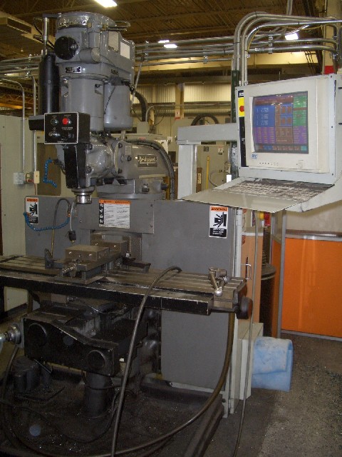 BRIDGEPORT DX-32 3 AXIS CNC VERTICAL MILLING MACHINE, DX PC BASED CNC CONTROL