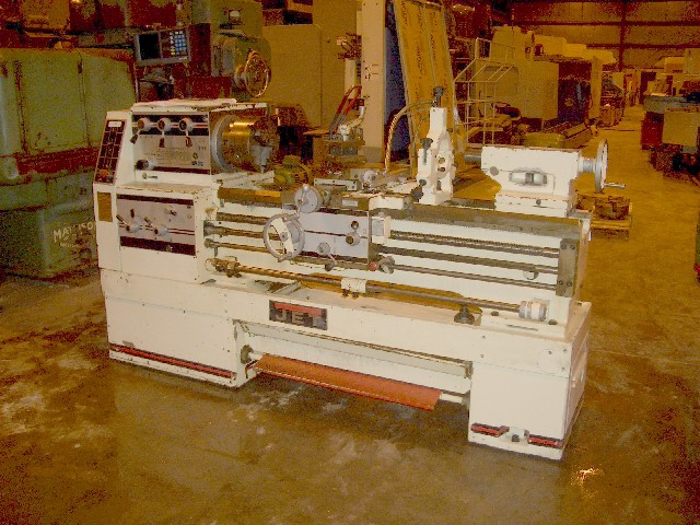 14 X 40 JET ENGINE LATHE, MODEL 1440-3PGH, 1996, ACU-RITE D.R.O., TOOL POST, 3 JAW, 4JAW, STEADY REST