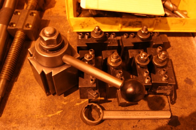 aloris ca toolpost with 6 holders, for 14-20&quot lathes