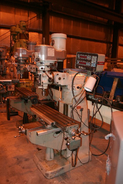 BRIDGEPORT, SERIES I, 9" x 42" TBL, 2-AXIS DRO, PWR TABLE