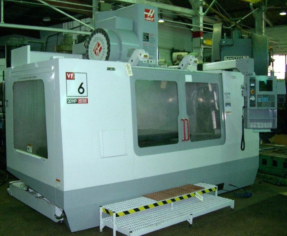 HAAS VF6D/40, 40 TAPER, 20 HP, PROGRAMMABLE COOLANT, 24 TOOL, 7500 RPM, 2004