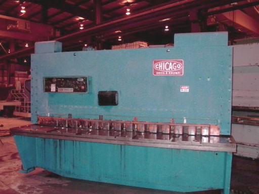 1/2" X 10' DREIS & KRUMP, MODEL OHS0170, HYDRAULIC, FRONT OPERATED BACKGUAGE, ADJ. RAKE/BLADE GAP
