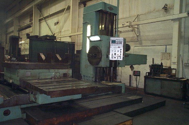 6.1" RYAZAN, 70 X 63 POWER ROTARY, 50 TAPER, DRO, 1250 RPM, 1982