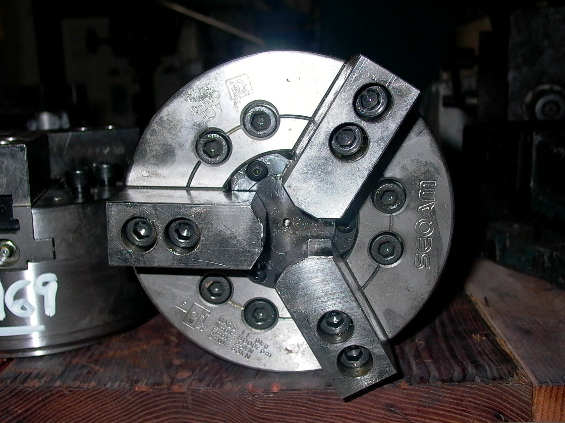 6.5" SEOAM CAH-6, 3 JAW POWER CHUCK, 6000 RPM, UNUSED