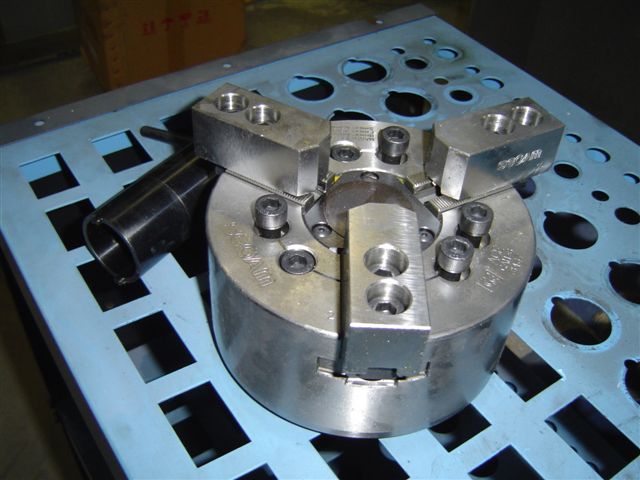 6.5" SEOAM 3 JAW POWER CHUCK, MODEL CAH-6, 6000 RPM, UNUSED