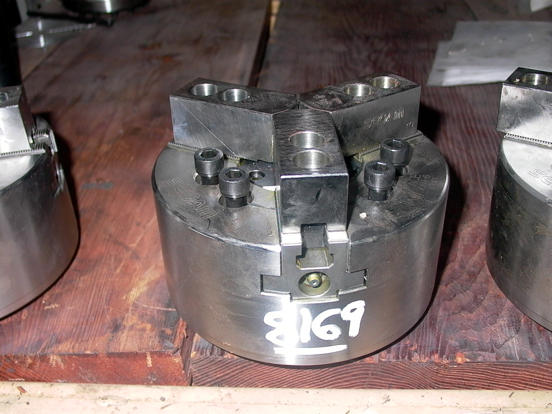 6.5" SEOAM 3 JAW POWER CHUCK, MODEL CAH-6, 6000 RPM, UNUSED