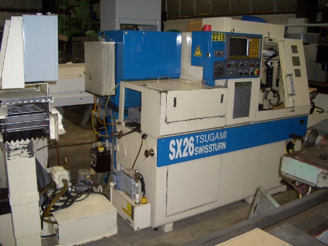 1" TSUGAMI BS26B, FANUC LA-1 CONTROL, IEMCA 325 BARFEED, 1997, LIVE TOOLING, SUBSPINDLE