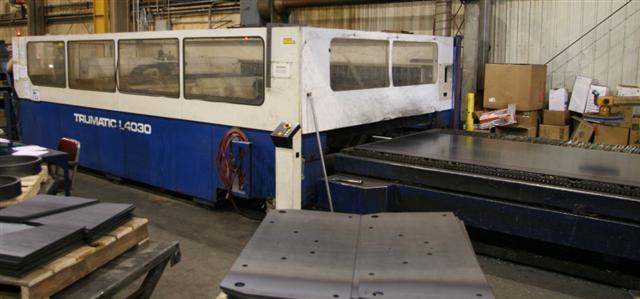 TRUMPF TRUMATIC L4030, 3000 WATT, DUAL PALLET, 157" X 79",  TLF 3000 TURBO LASER RESONATOR (INSTALLED 2006), 1998