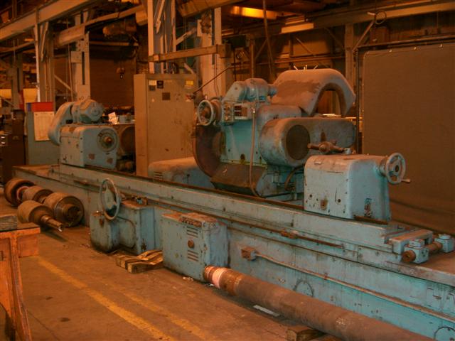 14/23" X 168" LANDIS, TYPE F, NEW ELECTRICS, MOTOR AND DRIVE, 36" X 3" WHEEL, 2 SUPPORTS