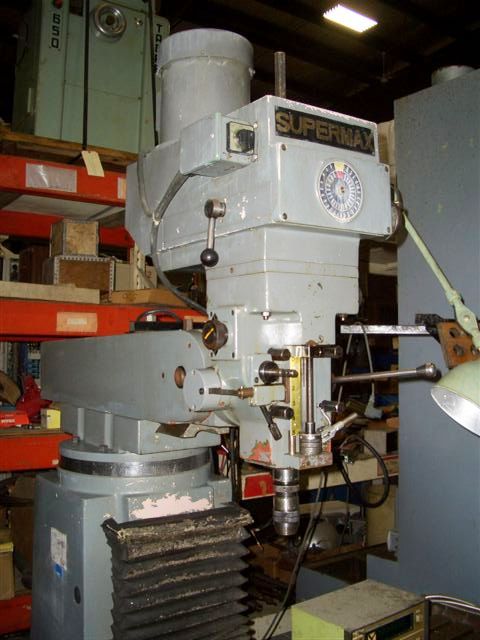 SUPERMAX YCM-16VS, 2 AXIS MITUTOYO DIGITAL READOUT, SERVO POWERFEEDS ON TABLE, VARY SPEED
