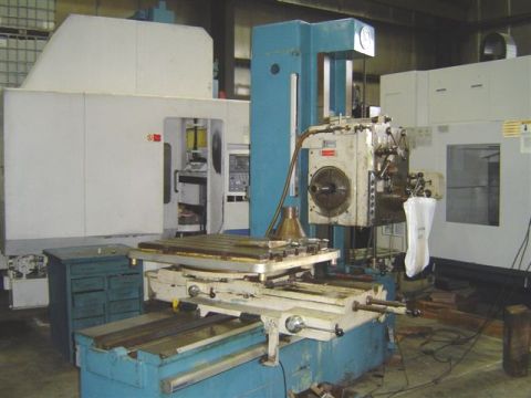 3", scharmann  model wb 75, new 1961, table 28" X  35", 31.5" cross, 29.5" vertical