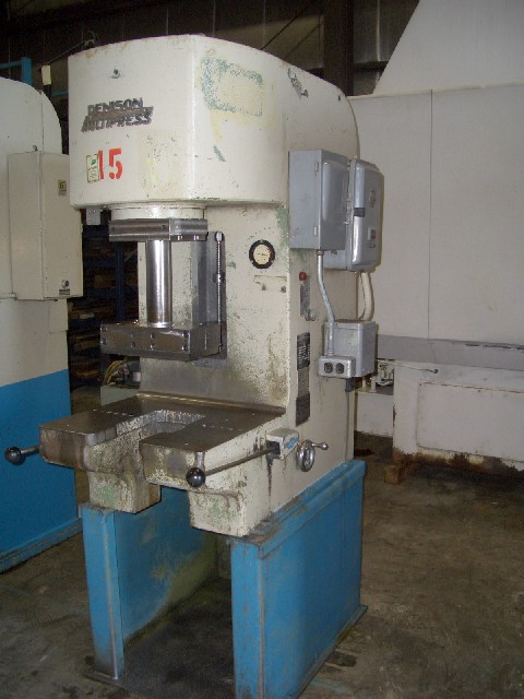 12 TON DENISON, 12" STROKE, 18" DAYLIGHT, 10" THROAT, 10HP, DUAL HAND LEVER OPERATION