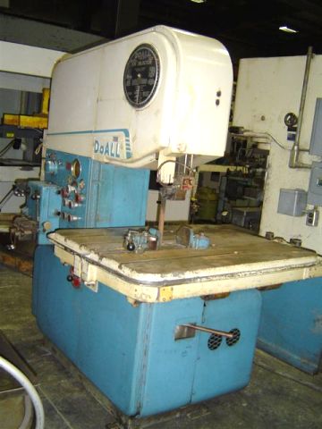 20" DOALL #MP 20, BUTT WELDER, BLADE GRINDER, HYD TABLE FEED, TILT, BLD TENSION