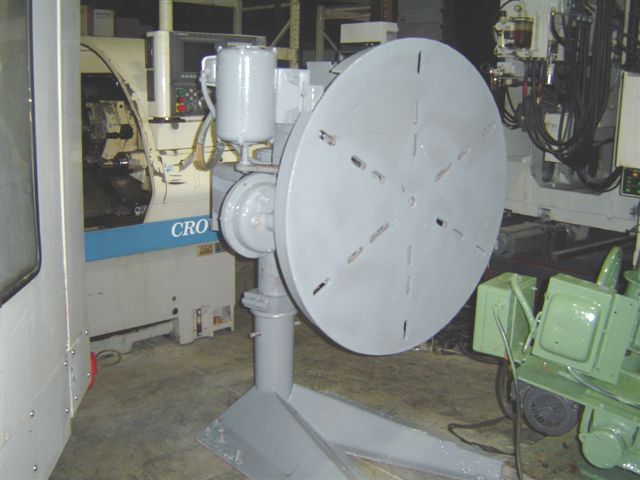 WELDING POSITIONER, HORIZONTAL TABLE, 42" DIAMETER, POWER ROTATE, MANUAL ELEVATION