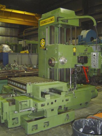 4" GIDDING & LEWIS JIG BORE/BORING BAR, 36 X 48 TABLE,  42" LONG X 36" VERT X 24"SPINDLE X 24" TABLE, 50 TAPER, DRO, NEW DRIVES