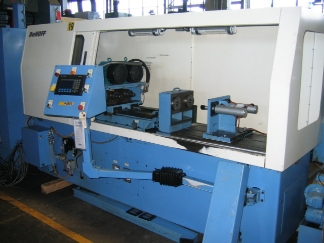 DEHOFF CNC 1" GUN DRILL, 2 SPINDLES, 36" STROKE, 2-5 HP MOTORS, 1000 TO 8000 RPM, NEW 1998