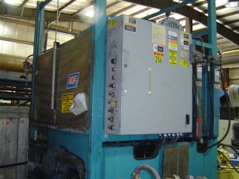 ADF MODEL 900, PASS THRU TYPE PARTS WASHER, WASH, RINSE, DRY, 48" OPENING
