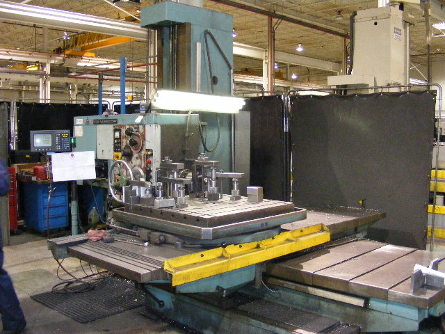 3" Tos Model W75 , 39" x 39" power rotary table, 50 x 35 x 39 x 22 travels, 18-1800 rpm, dro 1985