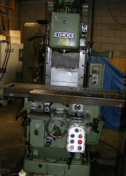 10" x 51" OKK, Model MH-2V, Bed Type, 12 x 51 table, 50 taper, 1800 rpm, 10 x 28 travels, 5hp