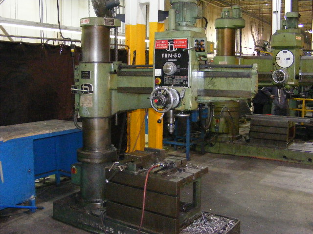 4' Nardini Model FRN-50 Radial Drill, BOX TABLE, TAPPING, COOLANT